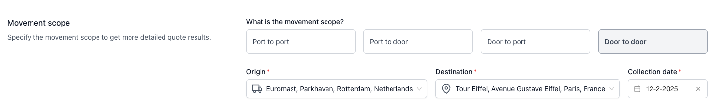 Door to door example